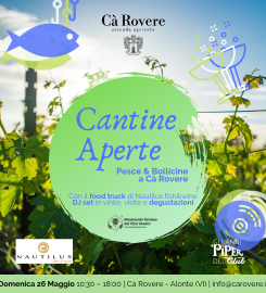 Cantine Aperte 2019 Pesce & Bollicine a Cà Rovere